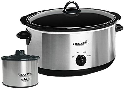 Stainless eight quart cooker and mini warmer bundle