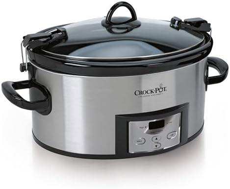 Digital cook and carry 6 quart cooker