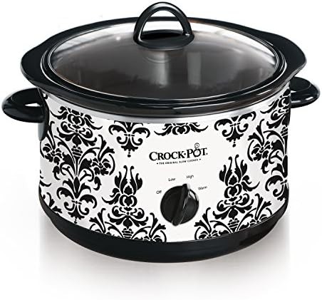 White damask pattern 4.5 quart cooker