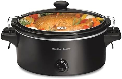 Stay or Go black 6 quart cooker