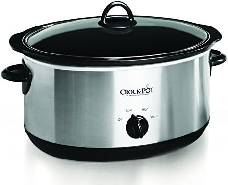 Stainless manual eight quart stoneware cooker