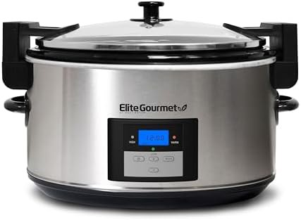 Programmable locking lid slow cooker 8.5 quart