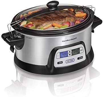 FlexCook Dual Timer 6 Quart Slow Cooker