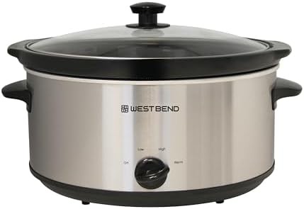 Silver ceramic family cooker 6 quart