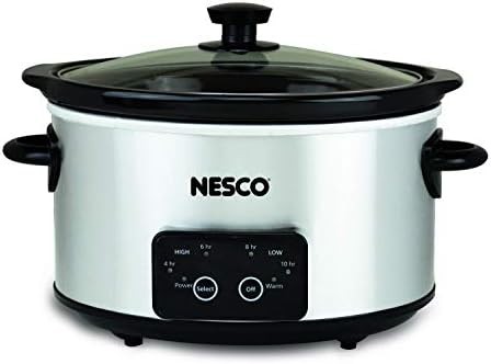 Silver 4 Quart Digital Slow Cooker