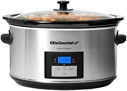 Stainless steel digital oval cooker 8.5 quart