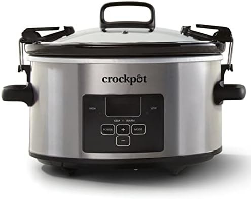 Programmable oval cook and carry slow cooker