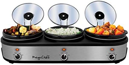 Warmer Elite Triple Buffet Server Silver