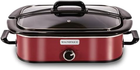 Magnifique 4 Quart Manual Red Casserole Cooker