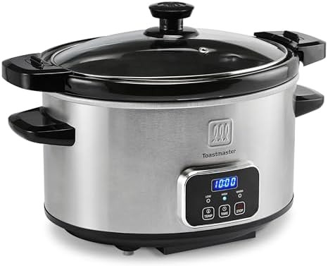 Digital stainless steel 4 quart locking cooker