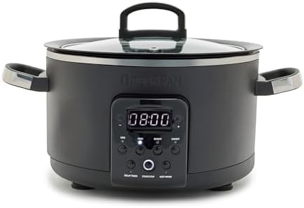 Black 4QT Multifunction Ceramic Slow Cooker