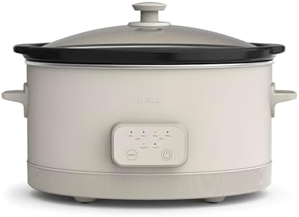 Savor programmable ceramic slow cooker in oatmilk