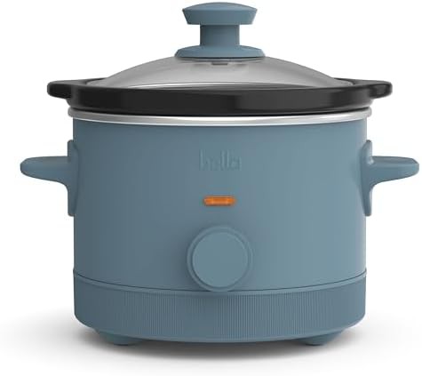 Manual ceramic slow cooker with three settings in surf