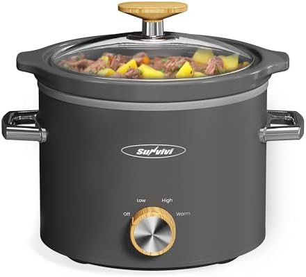 Small meal two quart grey cooker