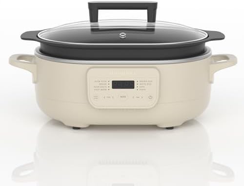 Oatmeal 6 quart programmable casserole slow cooker