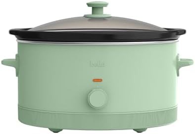 Manual Six Quart Ceramic Cooker in Seaglass
