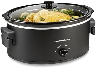 Six Quart Slow Cooker with Folding Handles