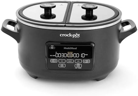 Dual pot programmable multicooker with rice function