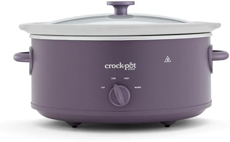 Purple Potato Stoneware Manual Slow Cooker