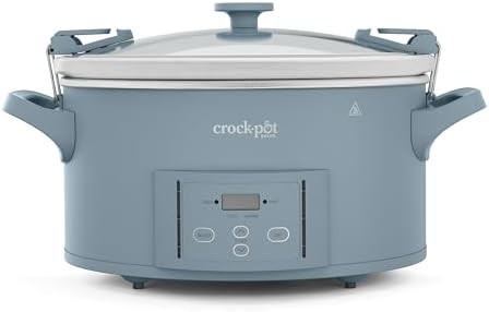 Morning Haze Blue 7-Quart Programmable Slow Cooker