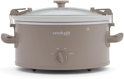 Alpaca Brown 6-Quart Manual Slow Cooker