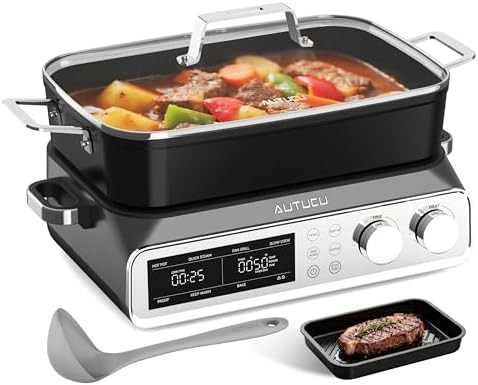 Pro 10 quart 8-in-1 multi cooker with grill