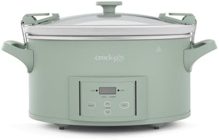 Desert Sage Green Programmable Slow Cooker