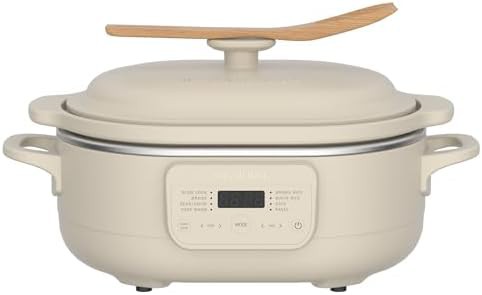 Oatmeal 4 Quart Claypot 8-in-1 Multi Cooker